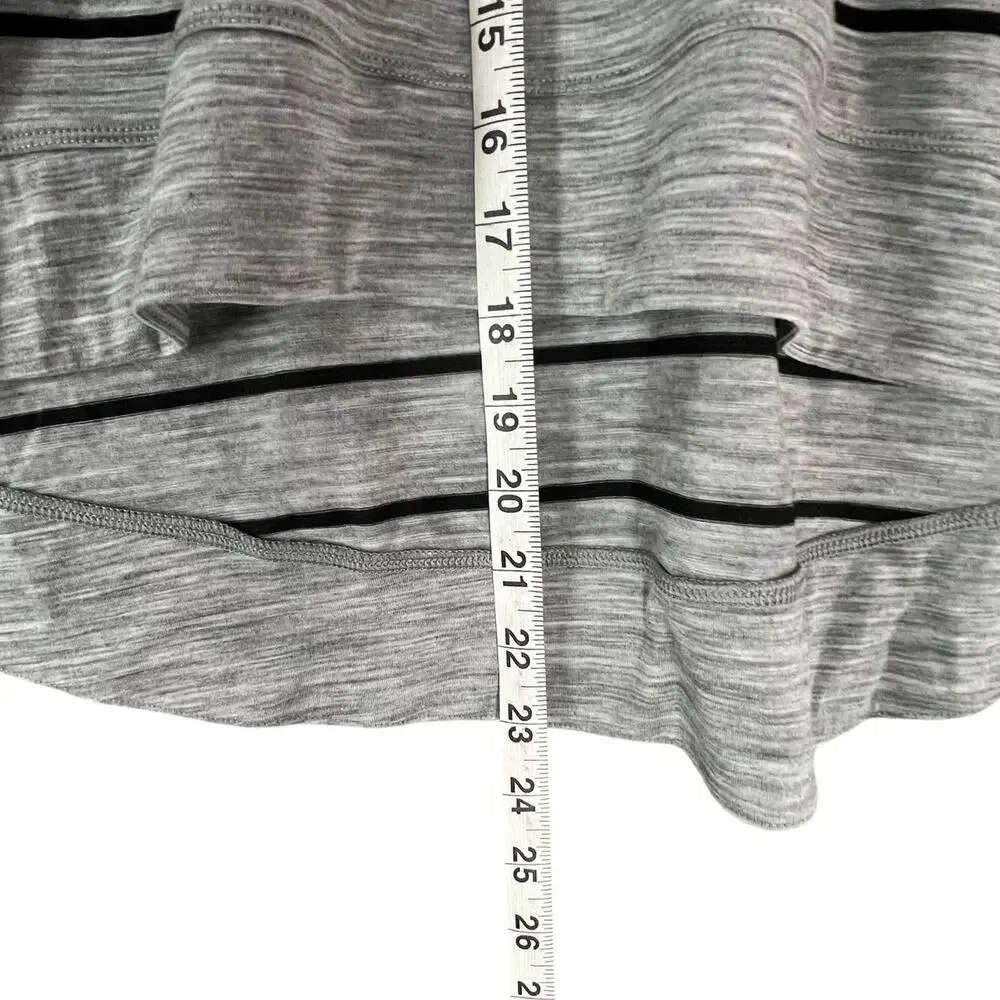 Icebreaker Gray and Black Striped Mini Skirt - Picture 9 of 11